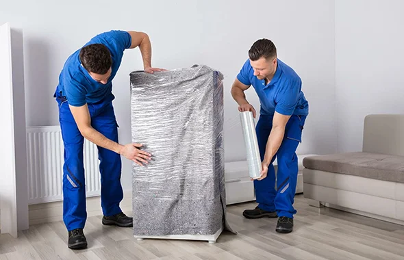 Movers handling furniture with care for local furniture delivery in La Porte IN.